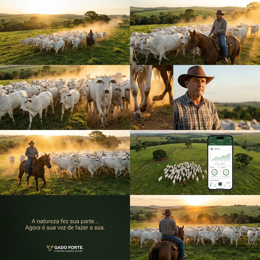 Campanha oficial Gado Forte — a fazenda na palma da mão